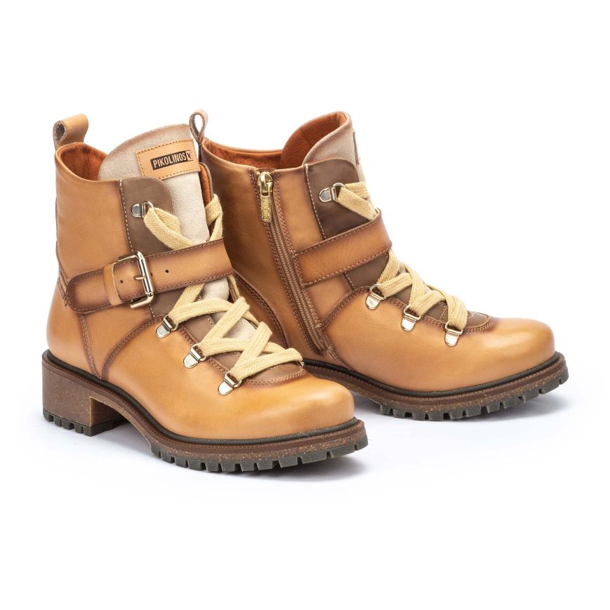 Women's Pikolinos ASPE Ankle Boots Brown | NZ Q831927